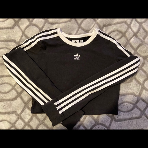 adidas Tops - Adidas Black Crop Top